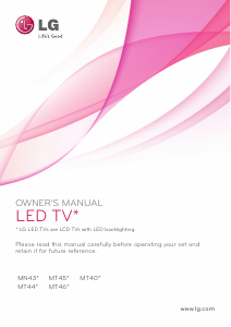 Handleiding LG 22MT45D-PZ LED televisie