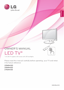 Handleiding LG 24MN43D-PR LED televisie