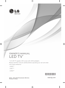 Manual de uso LG 50LB5820 Televisor de LED