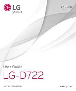 Bruksanvisning LG D722 Mobiltelefon