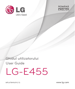 Manual LG E455 Mobile Phone