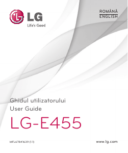 Bruksanvisning LG E455 Mobiltelefon