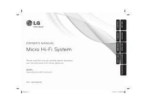 Bruksanvisning LG FA164 Stereoanläggning