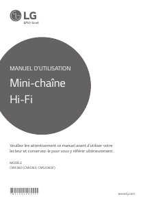 Mode d’emploi LG CM4360 Stéréo