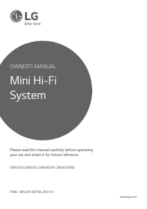 Handleiding LG CM4550 Stereoset