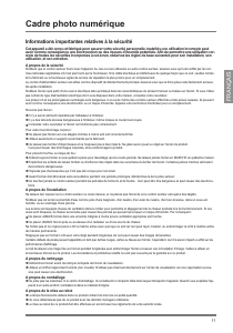 Mode d’emploi LG F8400N-WN Cadre photo numérique