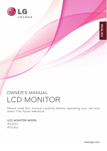 Manual LG IPS226V-PN LCD Monitor