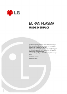 Mode d’emploi LG MZ-42PM12X Téléviseur plasma
