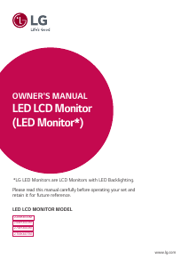 Handleiding LG 24MK600M-B LED monitor