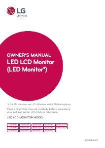 Handleiding LG 24M38A-B LED monitor