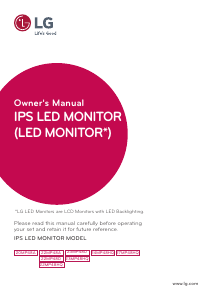 Bruksanvisning LG 22MP48D-P LED skärm