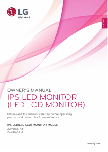 Bruksanvisning LG 22MB65PM-B LED skärm