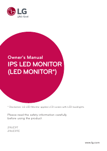 Bruksanvisning LG 29UC97C-B LED skärm