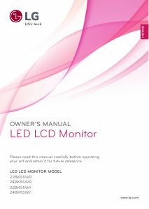 Bruksanvisning LG 24BK55WD-B LED skärm