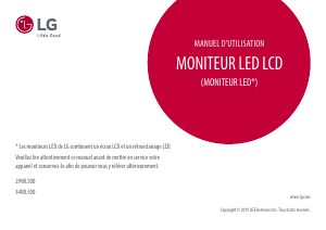 Mode d’emploi LG 29WL500-B Moniteur LED