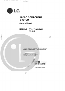 Handleiding LG FFH-171AD Stereoset