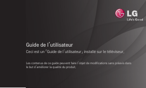 Mode d’emploi LG 60LN575S Téléviseur LED