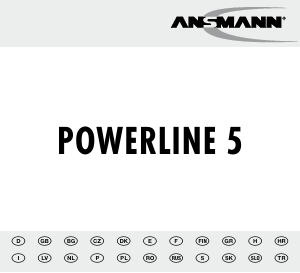 Priročnik Ansmann Powerline 5 Polnilnik za baterije