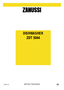 Bruksanvisning Zanussi ZDT5044 Diskmaskin
