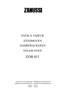 Mode d’emploi Zanussi ZOB851QX Four