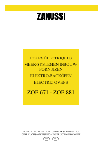 Mode d’emploi Zanussi ZOB671QN Four