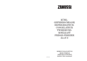Bruksanvisning Zanussi ZA27S Kyl-frys