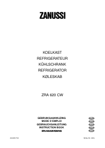 Brugsanvisning Zanussi ZRA620CW Køleskab