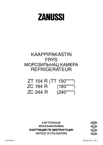 Mode d’emploi Zanussi ZC194 Réfrigérateur