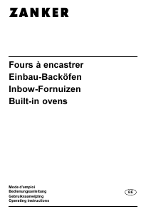Mode d’emploi Zanker ZKB7324B Four