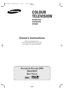 Bruksanvisning Samsung SP-47Q1HE TV