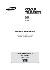 Bruksanvisning Samsung SP-42W4HL TV