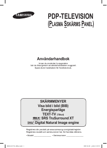 Bruksanvisning Samsung PS-42Q96HD Plasma TV