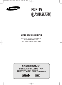 Brugsanvisning Samsung PS-37S4A Plasma TV