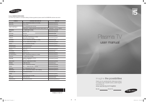Käyttöohje Samsung PS50B556T3W Plasmatelevisio