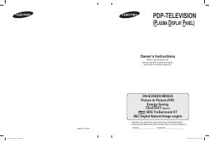 Bruksanvisning Samsung PS-50Q92H Plasma TV