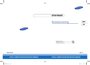 Handleiding Samsung DTB-P850V Digitale ontvanger