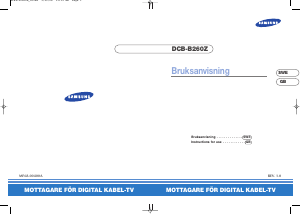 Manual Samsung DTB-B260X Digital Receiver