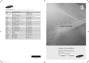 Bruksanvisning Samsung LE26B355F1W LCD-TV