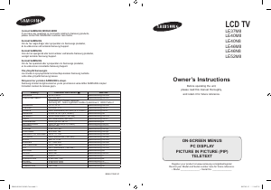 Brugsanvisning Samsung LE40M86BC LCD TV