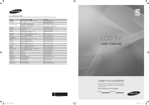 Brugsanvisning Samsung LE37B535P7W LCD TV