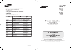 Käyttöohje Samsung LE46N87BC Nestekidetelevisio