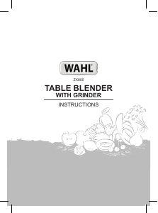 Bruksanvisning Wahl ZX805 Blender