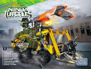 Manual Mega Bloks set DPF82 Turtles Battle truck