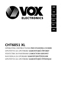 Priročnik Vox CHT6051XL Obseg