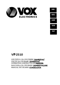 Handleiding Vox VF2510 Vriezer