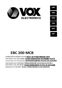 Handleiding Vox EBC200MCB Kookplaat