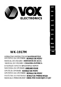 Manual Vox WK1917M Kettle