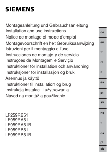 Handleiding Siemens LF959RB51 Afzuigkap