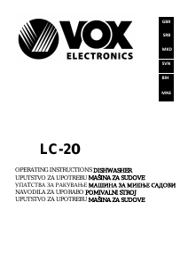 Handleiding Vox LC20 Vaatwasser