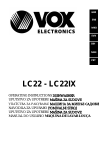 Handleiding Vox LC22IX Vaatwasser